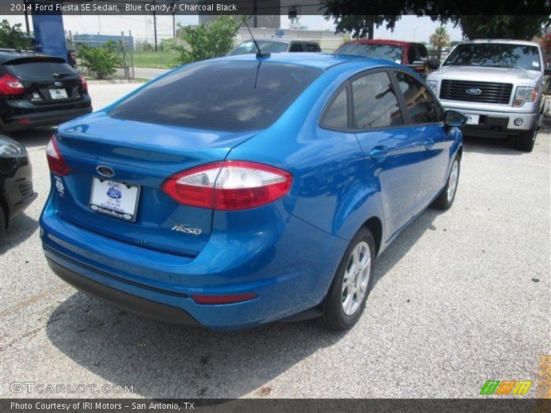 Blue Candy / Charcoal Black 2014 Ford Fiesta SE Sedan