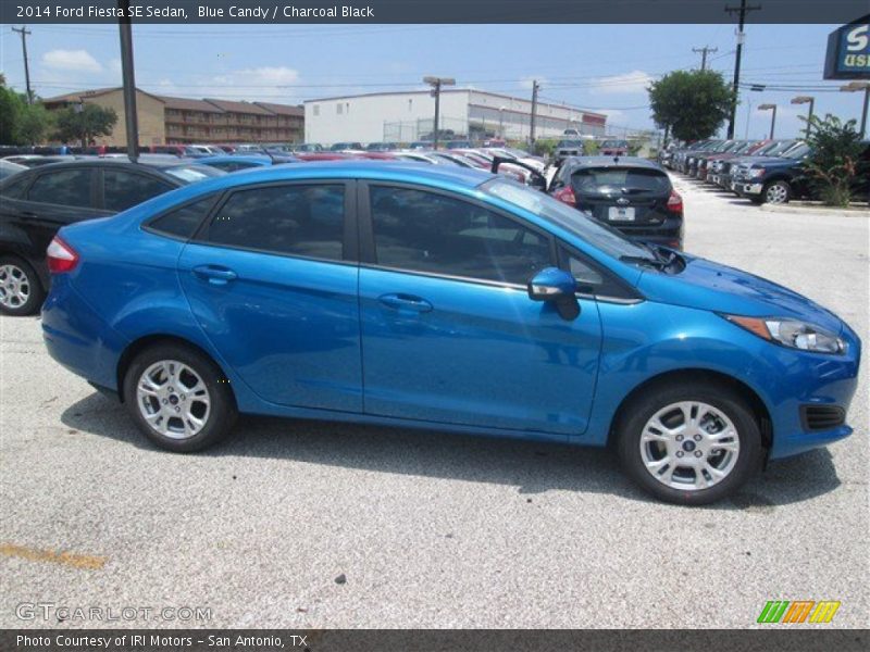 Blue Candy / Charcoal Black 2014 Ford Fiesta SE Sedan