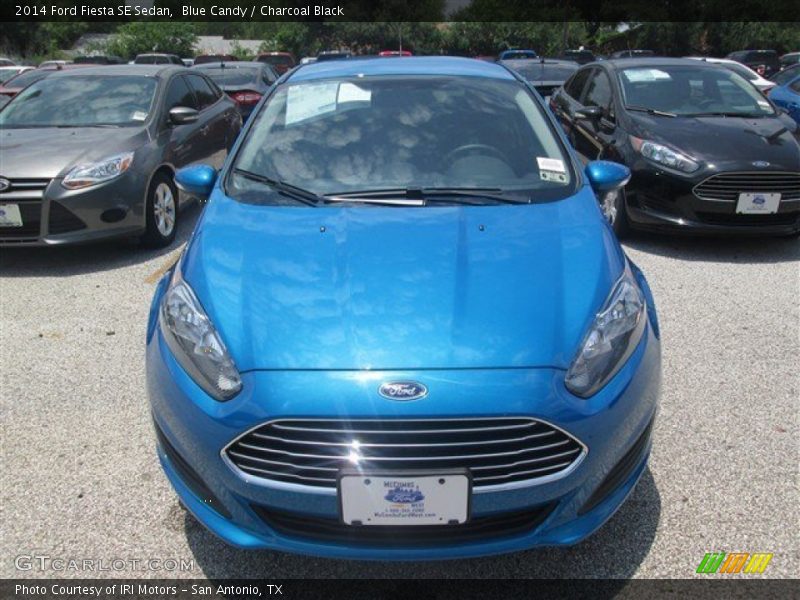 Blue Candy / Charcoal Black 2014 Ford Fiesta SE Sedan