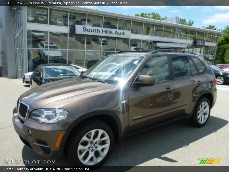 Sparkling Bronze Metallic / Sand Beige 2012 BMW X5 xDrive35i Premium