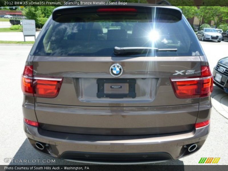 Sparkling Bronze Metallic / Sand Beige 2012 BMW X5 xDrive35i Premium