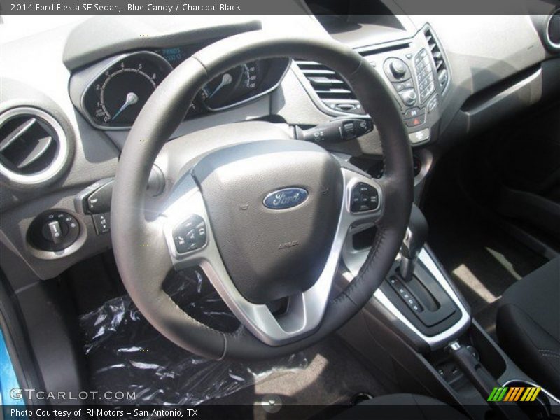 Blue Candy / Charcoal Black 2014 Ford Fiesta SE Sedan