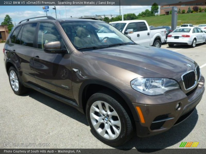Sparkling Bronze Metallic / Sand Beige 2012 BMW X5 xDrive35i Premium