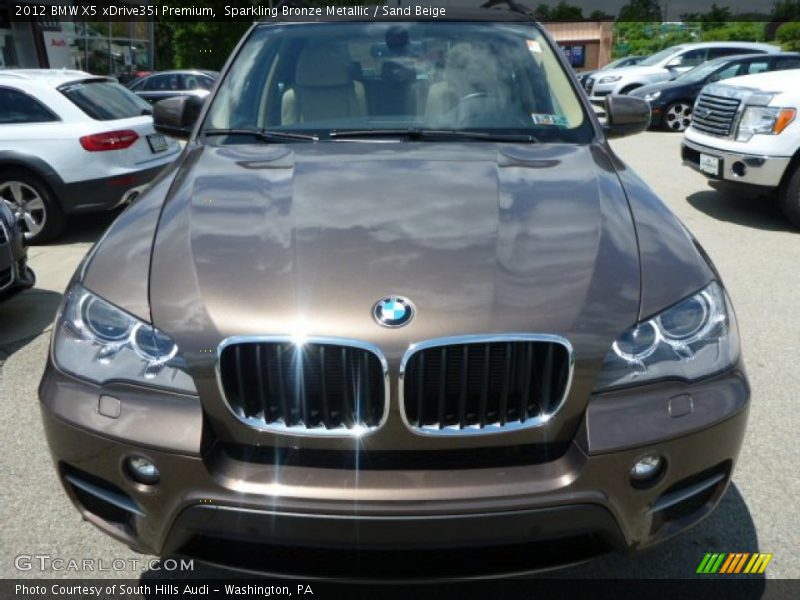 Sparkling Bronze Metallic / Sand Beige 2012 BMW X5 xDrive35i Premium