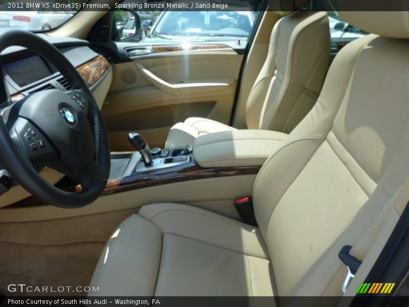 Sparkling Bronze Metallic / Sand Beige 2012 BMW X5 xDrive35i Premium