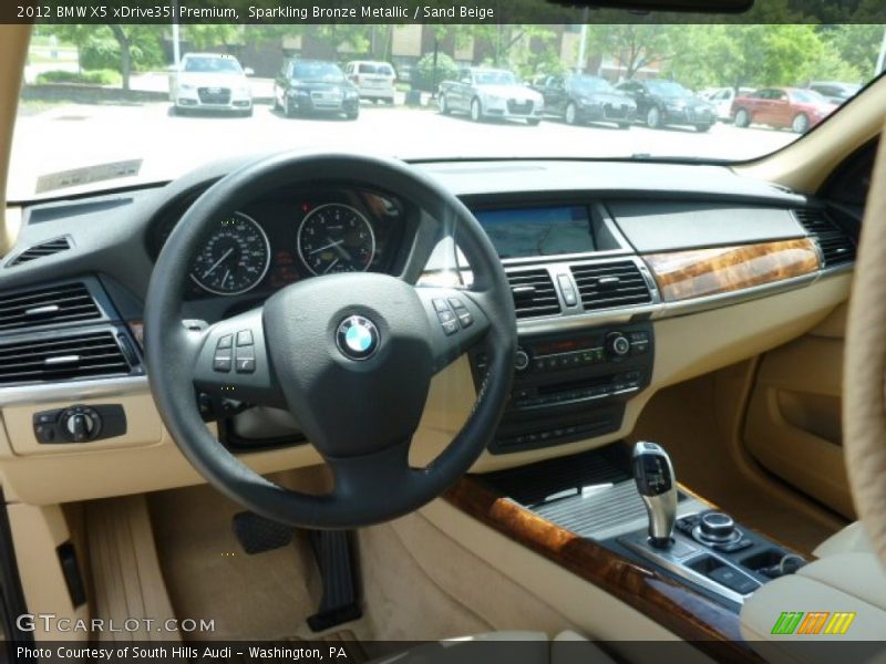 Sparkling Bronze Metallic / Sand Beige 2012 BMW X5 xDrive35i Premium