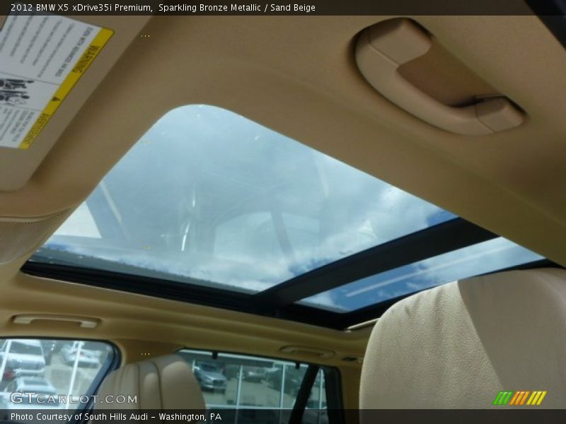 Sparkling Bronze Metallic / Sand Beige 2012 BMW X5 xDrive35i Premium