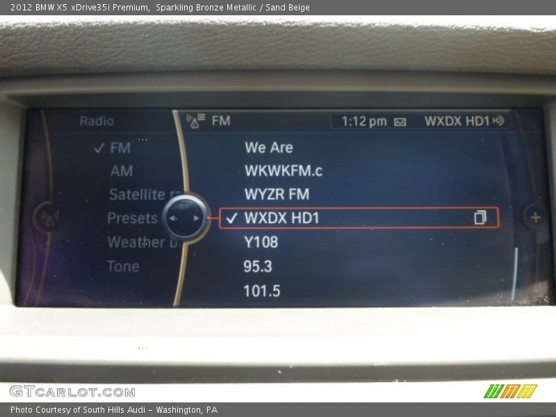 Sparkling Bronze Metallic / Sand Beige 2012 BMW X5 xDrive35i Premium