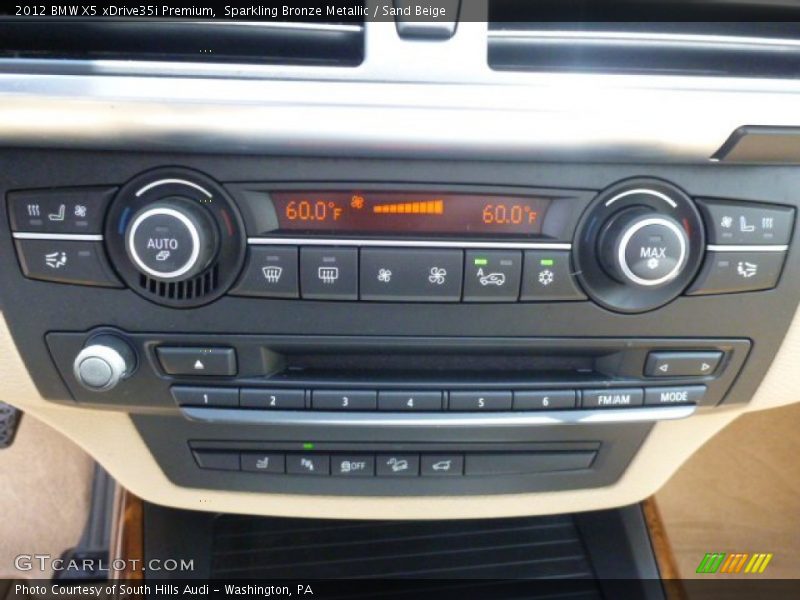 Sparkling Bronze Metallic / Sand Beige 2012 BMW X5 xDrive35i Premium