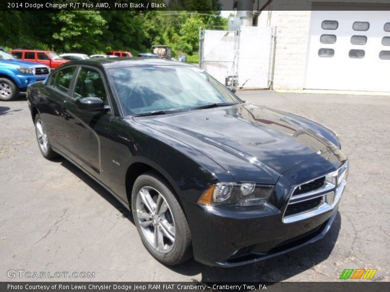 Pitch Black / Black 2014 Dodge Charger R/T Plus AWD