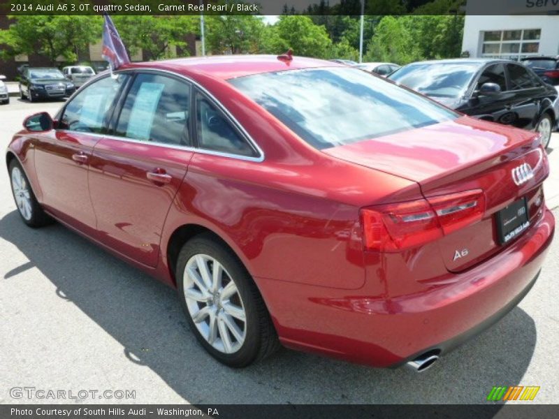 Garnet Red Pearl / Black 2014 Audi A6 3.0T quattro Sedan