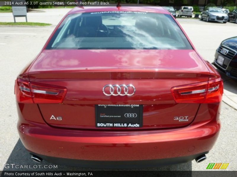 Garnet Red Pearl / Black 2014 Audi A6 3.0T quattro Sedan