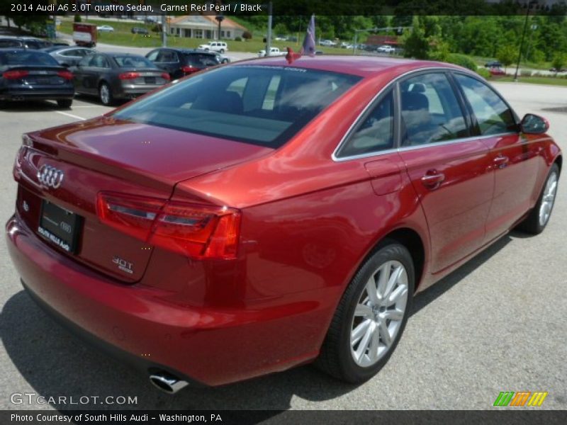 Garnet Red Pearl / Black 2014 Audi A6 3.0T quattro Sedan