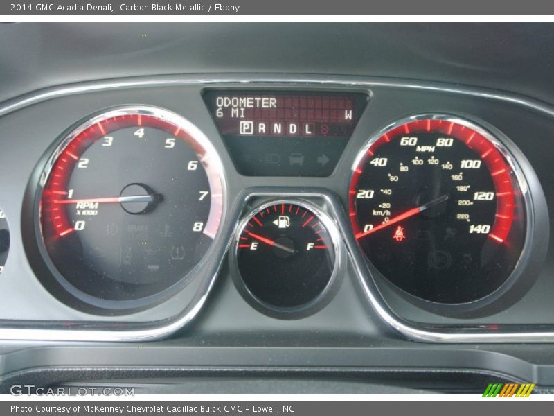 Carbon Black Metallic / Ebony 2014 GMC Acadia Denali