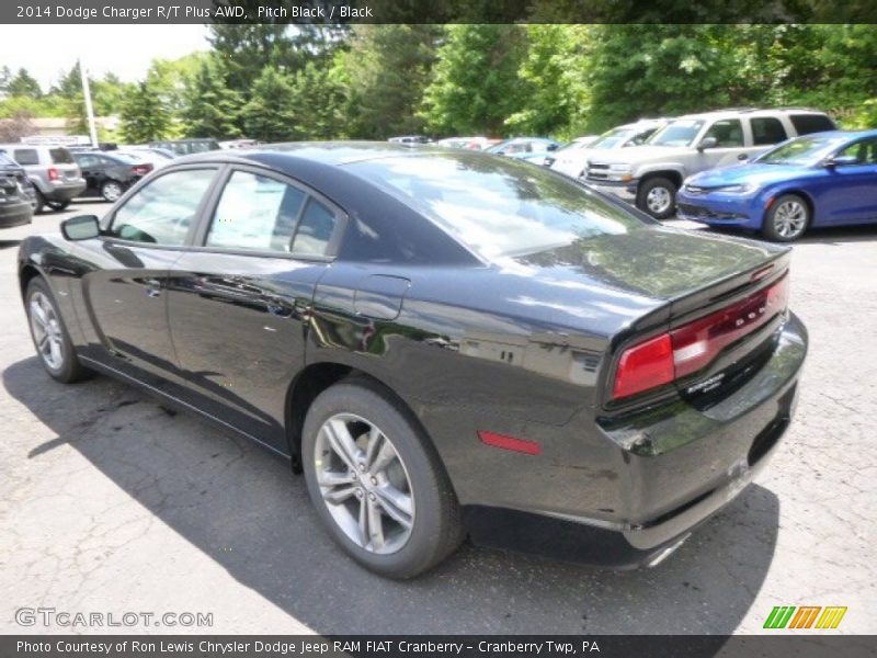 Pitch Black / Black 2014 Dodge Charger R/T Plus AWD