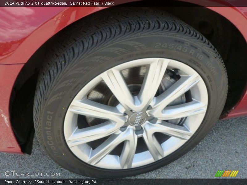 Garnet Red Pearl / Black 2014 Audi A6 3.0T quattro Sedan