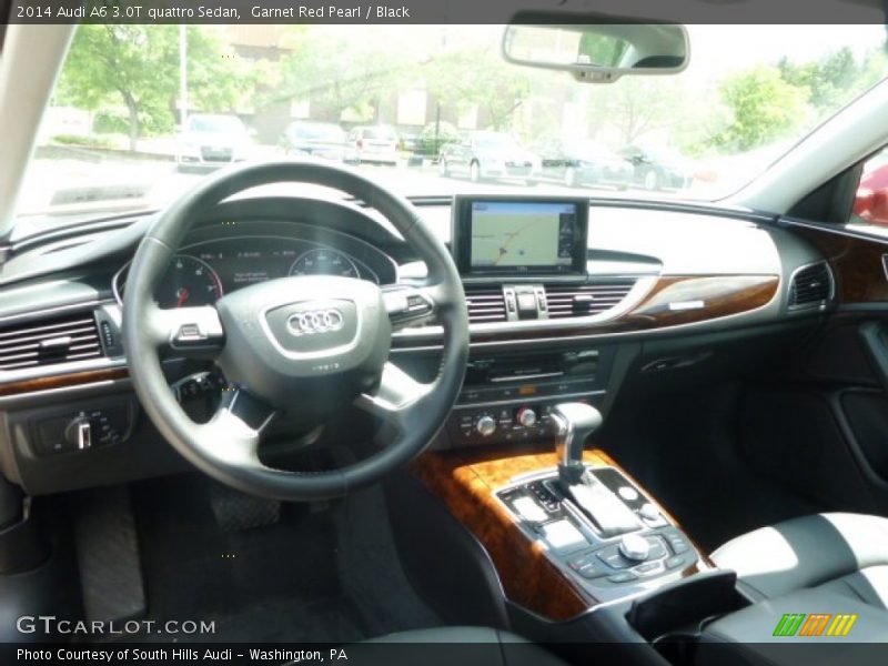 Garnet Red Pearl / Black 2014 Audi A6 3.0T quattro Sedan