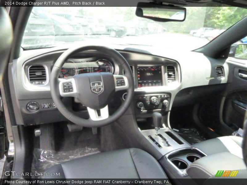 Pitch Black / Black 2014 Dodge Charger R/T Plus AWD