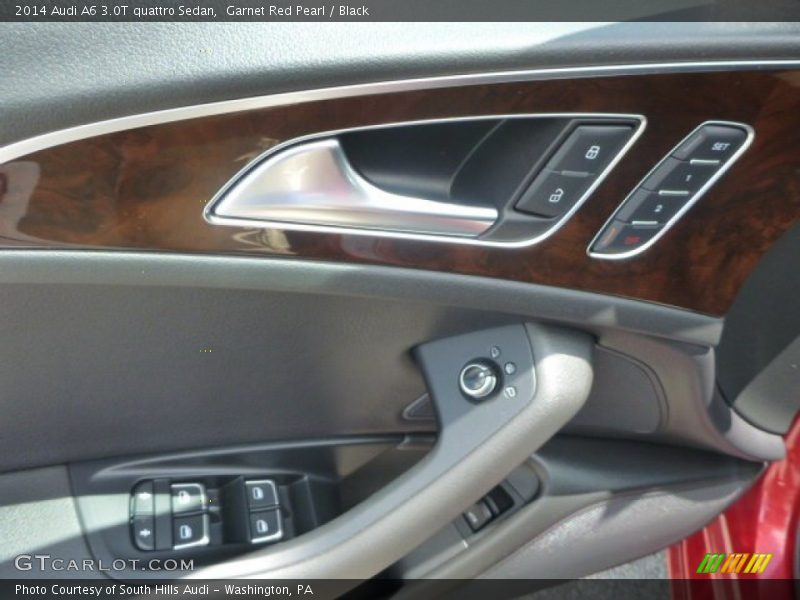 Garnet Red Pearl / Black 2014 Audi A6 3.0T quattro Sedan