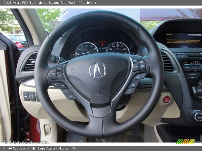Basque Red Pearl II / Parchment 2015 Acura RDX Technology