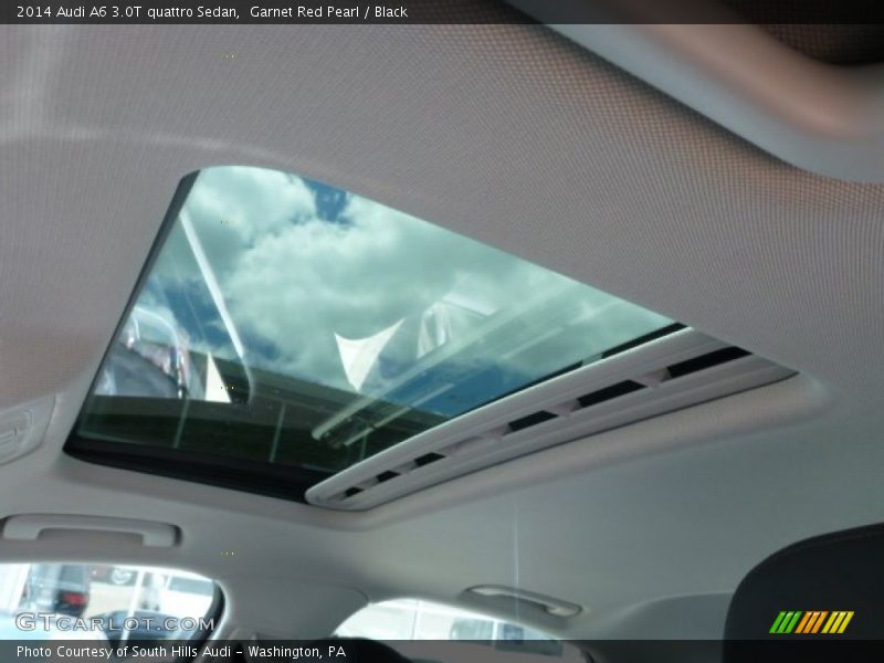 Garnet Red Pearl / Black 2014 Audi A6 3.0T quattro Sedan