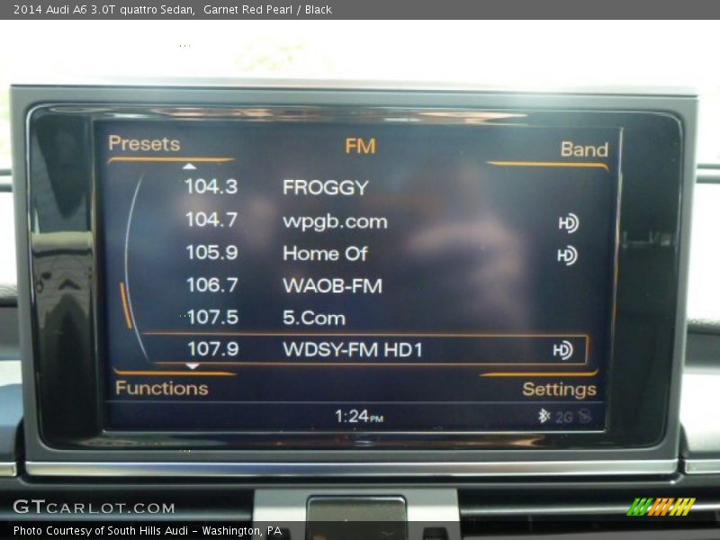 Garnet Red Pearl / Black 2014 Audi A6 3.0T quattro Sedan