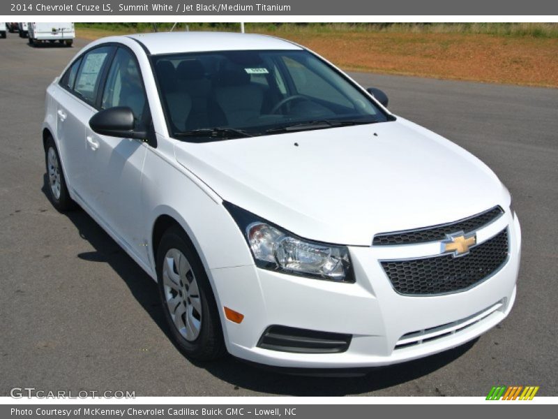 Summit White / Jet Black/Medium Titanium 2014 Chevrolet Cruze LS