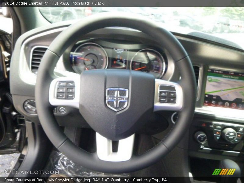 Pitch Black / Black 2014 Dodge Charger R/T Plus AWD