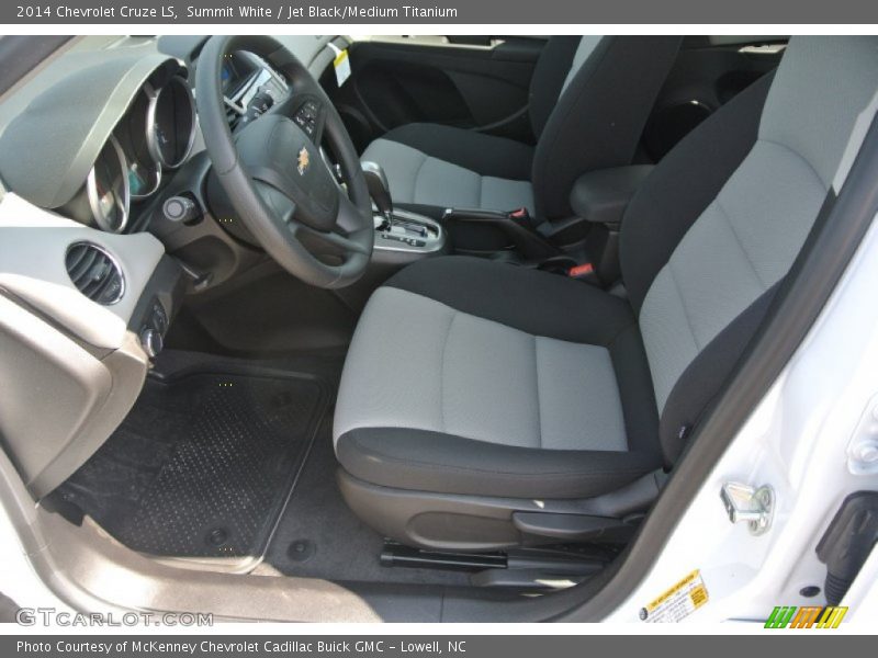 Summit White / Jet Black/Medium Titanium 2014 Chevrolet Cruze LS