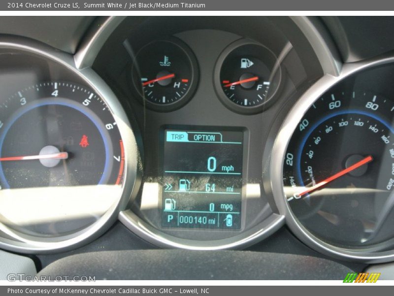 Summit White / Jet Black/Medium Titanium 2014 Chevrolet Cruze LS
