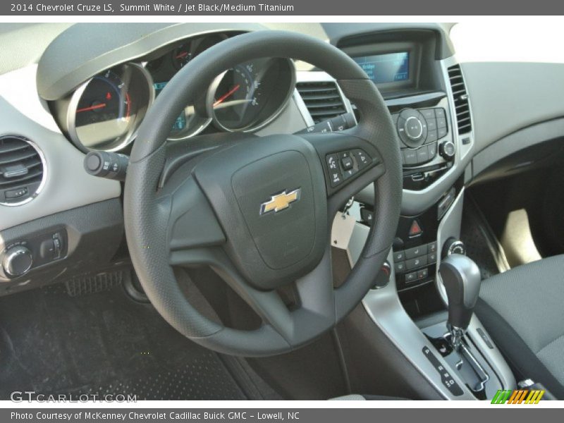 Summit White / Jet Black/Medium Titanium 2014 Chevrolet Cruze LS
