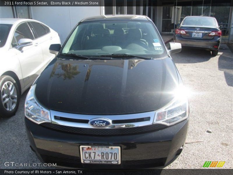 Ebony Black / Medium Stone 2011 Ford Focus S Sedan