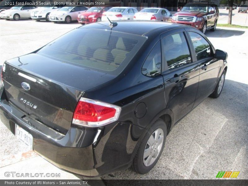 Ebony Black / Medium Stone 2011 Ford Focus S Sedan