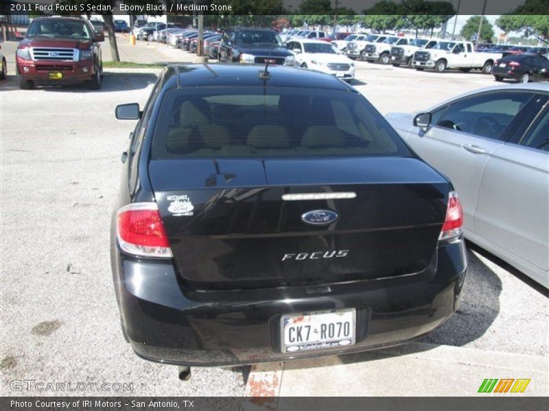 Ebony Black / Medium Stone 2011 Ford Focus S Sedan
