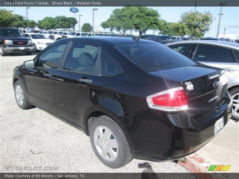 Ebony Black / Medium Stone 2011 Ford Focus S Sedan