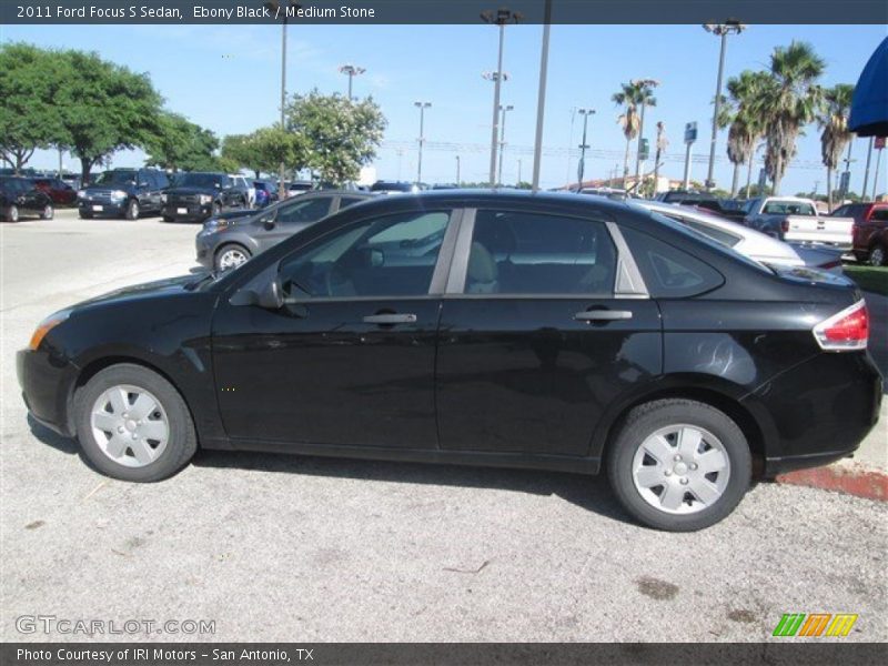 Ebony Black / Medium Stone 2011 Ford Focus S Sedan