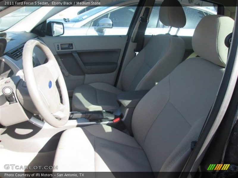 Ebony Black / Medium Stone 2011 Ford Focus S Sedan