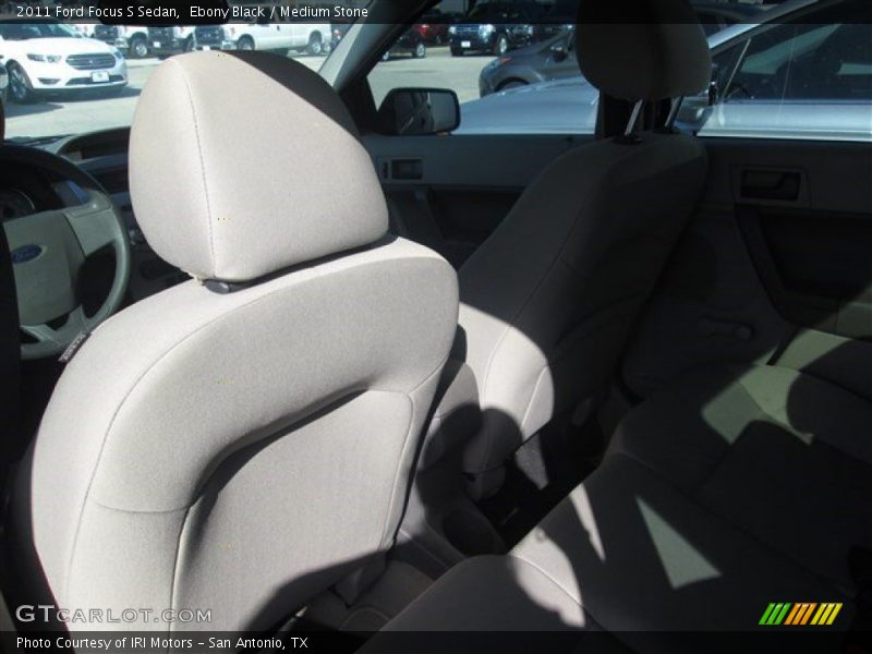 Ebony Black / Medium Stone 2011 Ford Focus S Sedan
