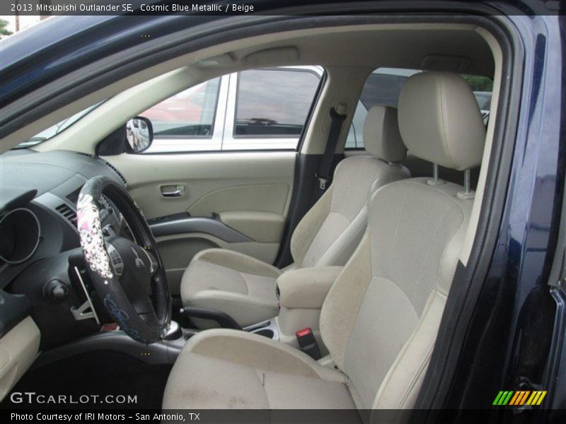 Cosmic Blue Metallic / Beige 2013 Mitsubishi Outlander SE