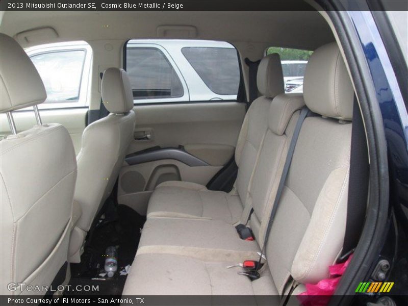 Cosmic Blue Metallic / Beige 2013 Mitsubishi Outlander SE