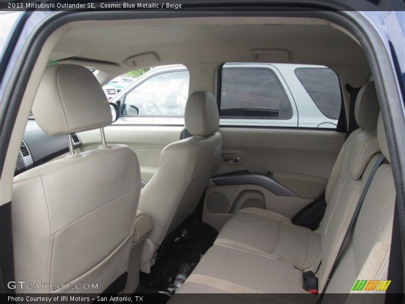Cosmic Blue Metallic / Beige 2013 Mitsubishi Outlander SE