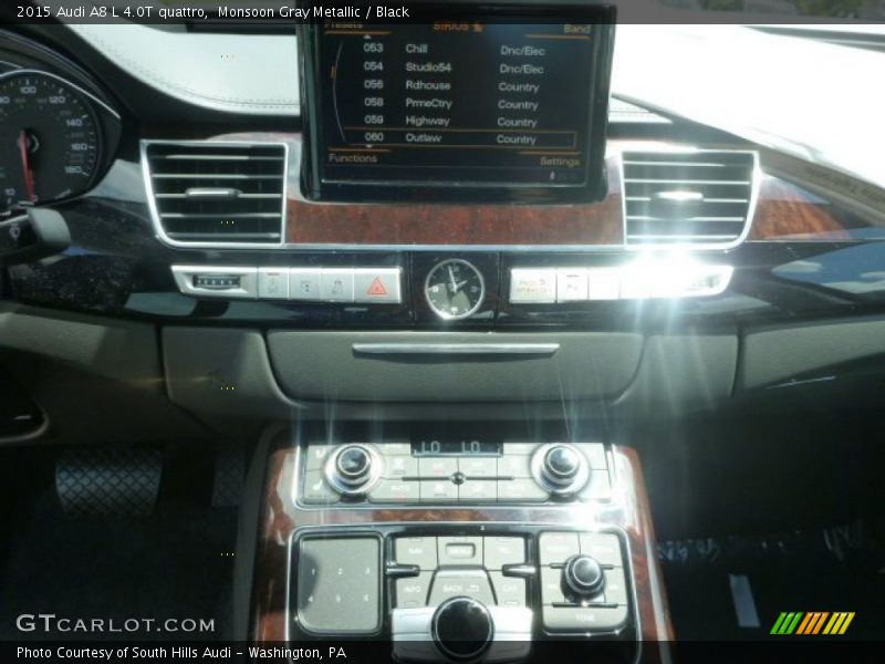 Monsoon Gray Metallic / Black 2015 Audi A8 L 4.0T quattro
