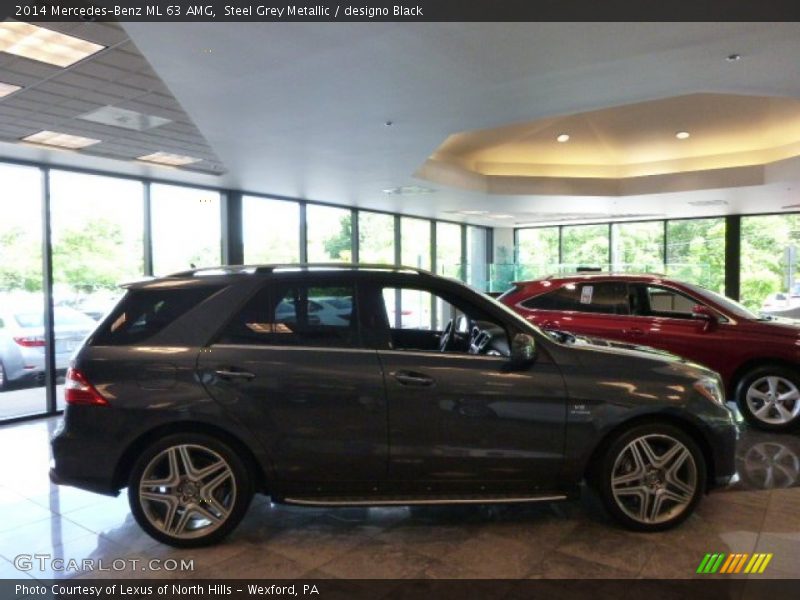 Steel Grey Metallic / designo Black 2014 Mercedes-Benz ML 63 AMG
