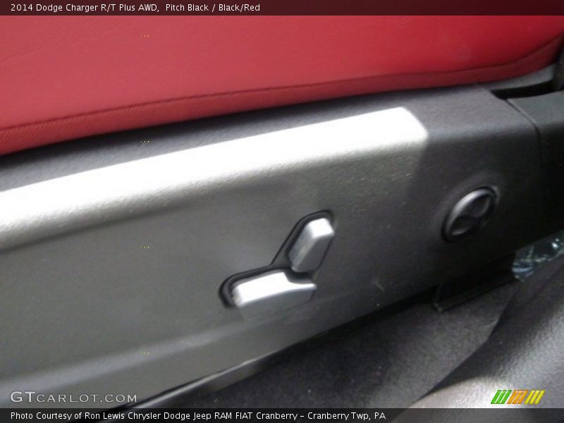 Pitch Black / Black/Red 2014 Dodge Charger R/T Plus AWD