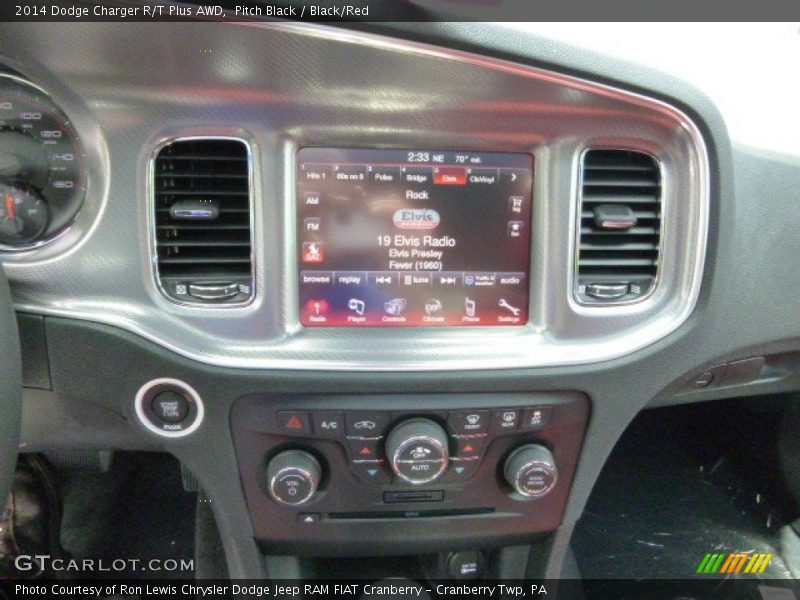 Pitch Black / Black/Red 2014 Dodge Charger R/T Plus AWD