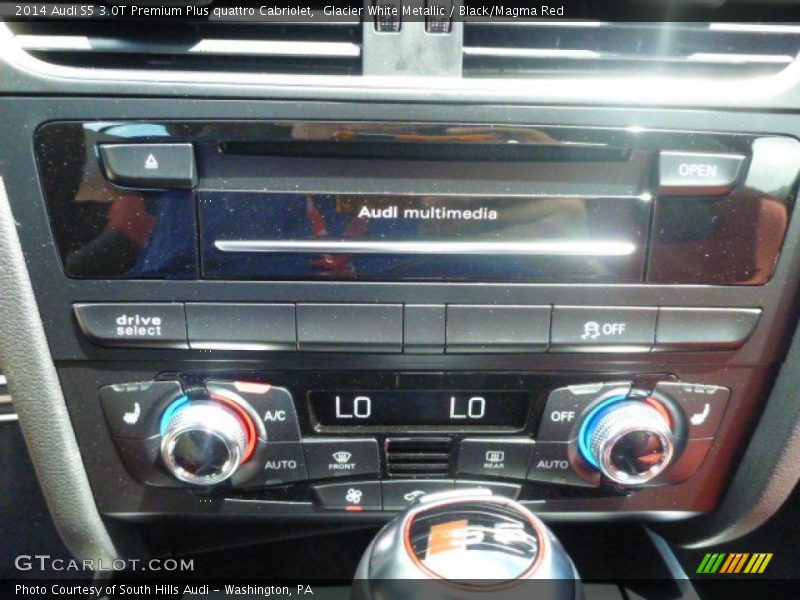 Glacier White Metallic / Black/Magma Red 2014 Audi S5 3.0T Premium Plus quattro Cabriolet
