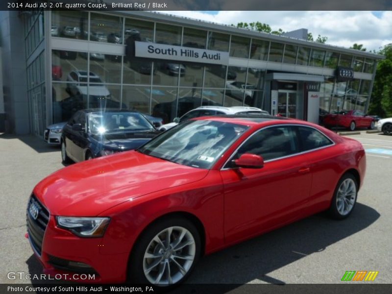 Brilliant Red / Black 2014 Audi A5 2.0T quattro Coupe