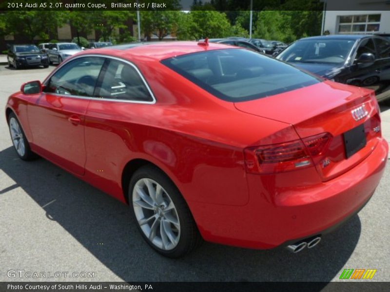 Brilliant Red / Black 2014 Audi A5 2.0T quattro Coupe