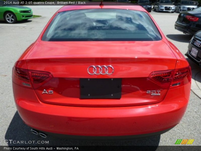 Brilliant Red / Black 2014 Audi A5 2.0T quattro Coupe