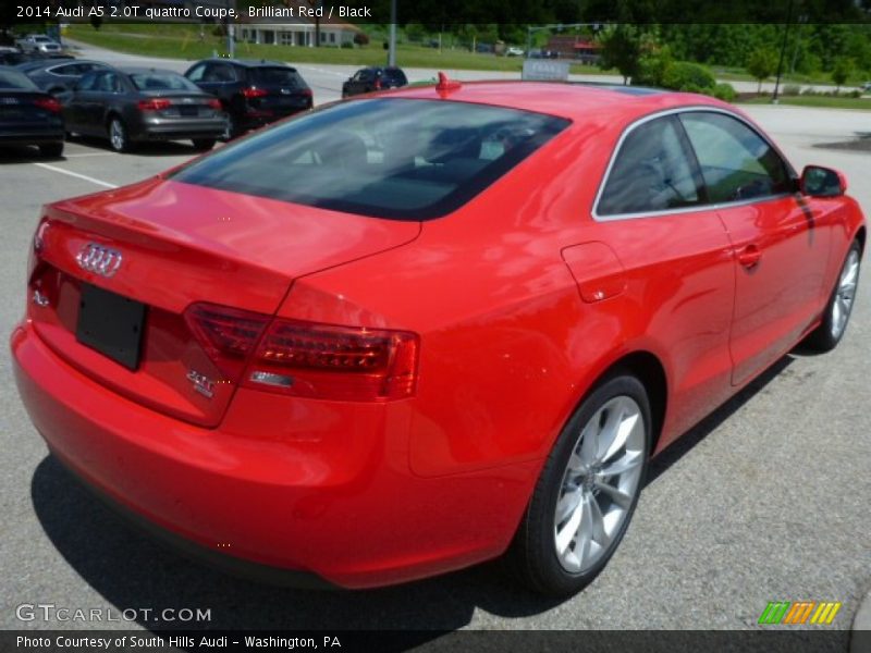 Brilliant Red / Black 2014 Audi A5 2.0T quattro Coupe